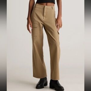 Quince Women's Wide Leg Khaki Pants
